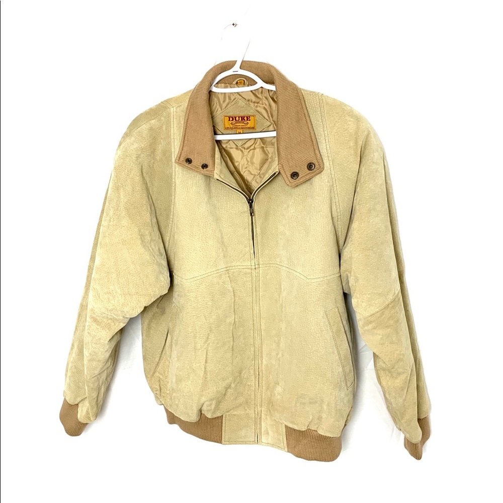 Vintage Duke Haband Suede Bomber Jacket